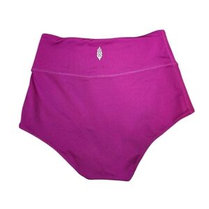 Free people movement hot pink high rise shorties size small